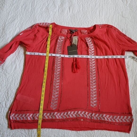 Tommy Bahama High Twist Peasant Top, size S - Picture 3 of 8